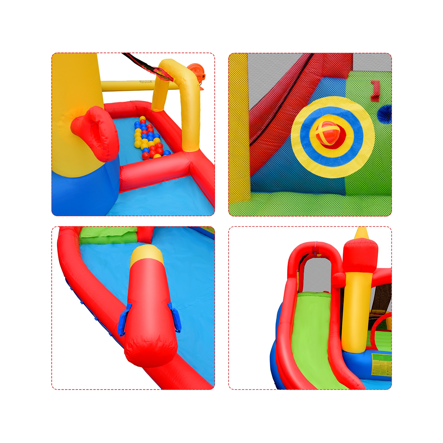 Topbuy Inflatable Water Slide Jumping Bounce House for Kids