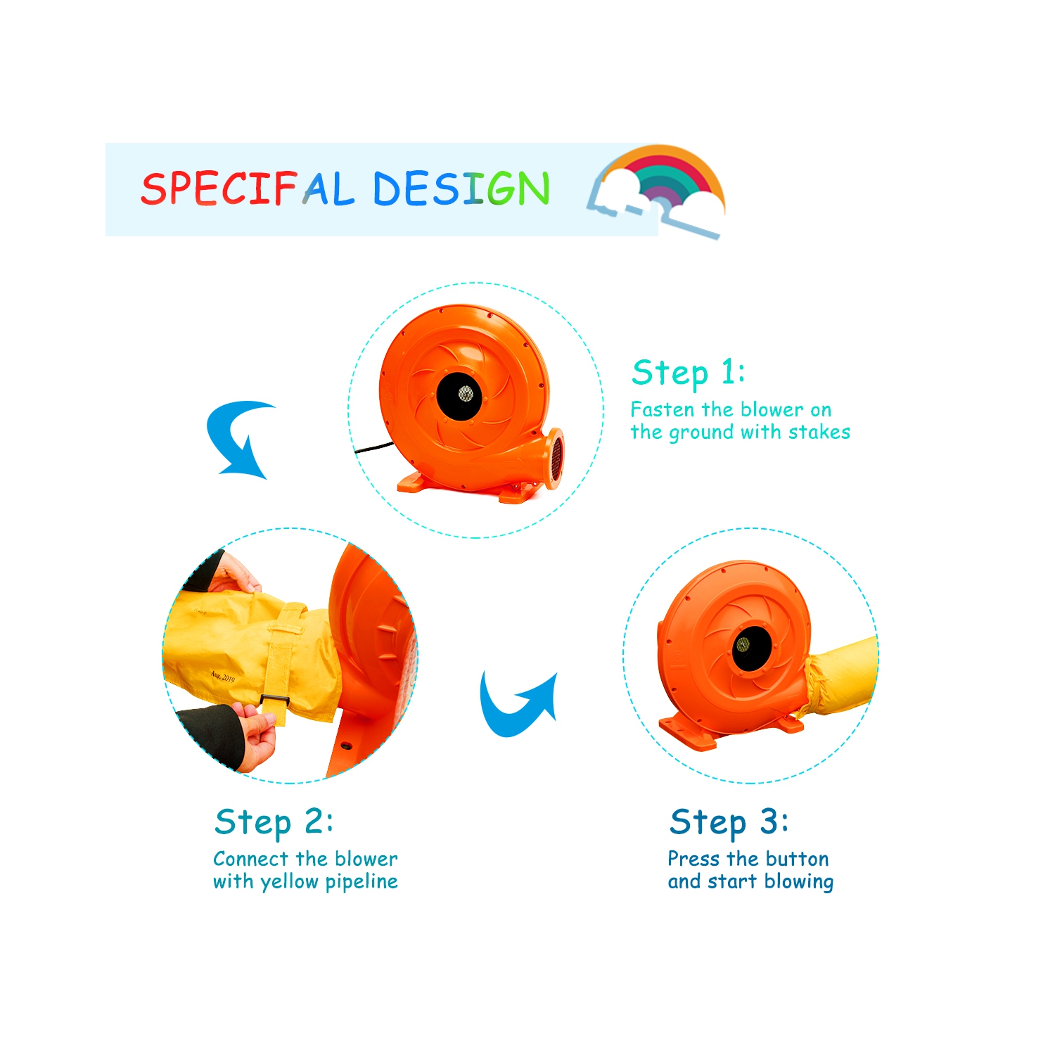 Topbuy Inflatable Water Slide Jumping Bounce House for Kids