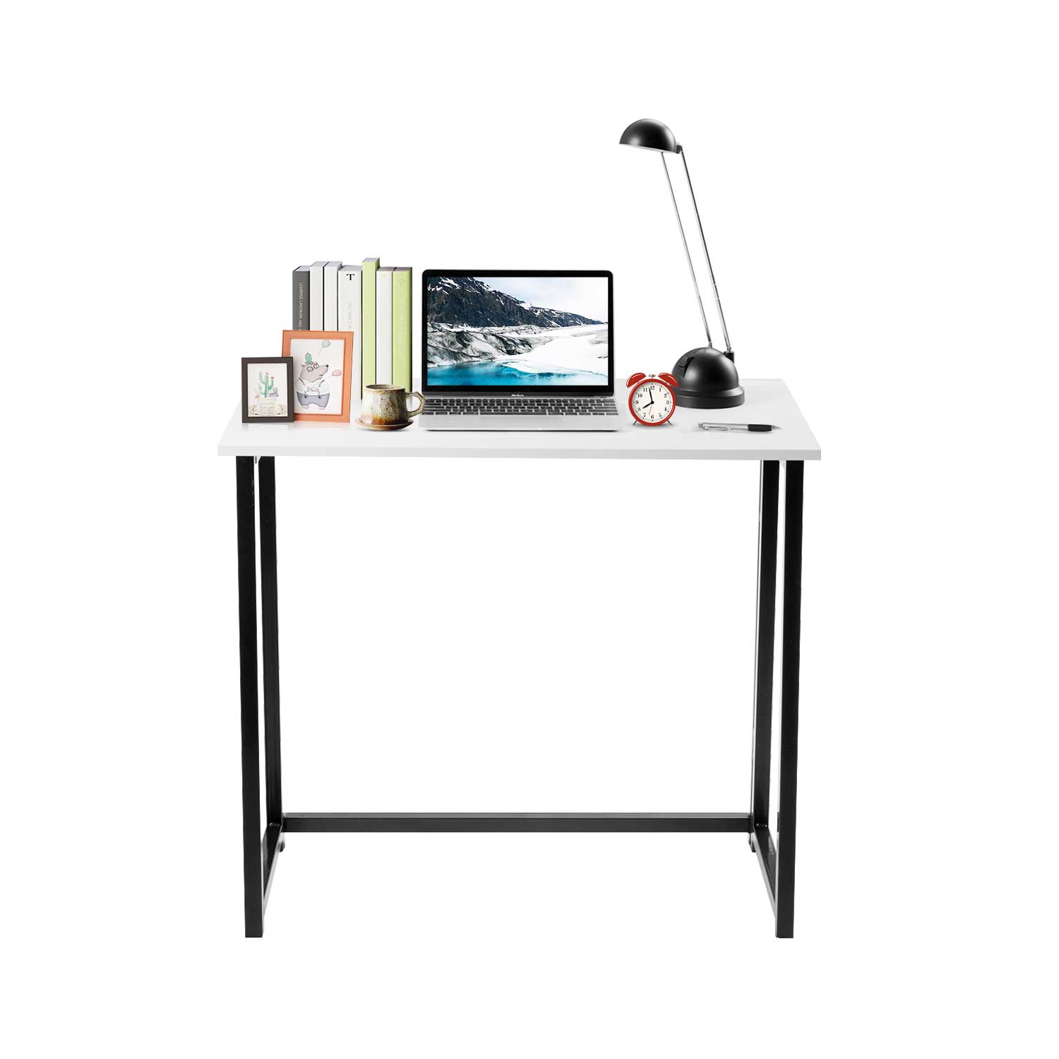 Topbuy Folding Computer Desk Home Office Student Laptop Use Sturdy Writing Table