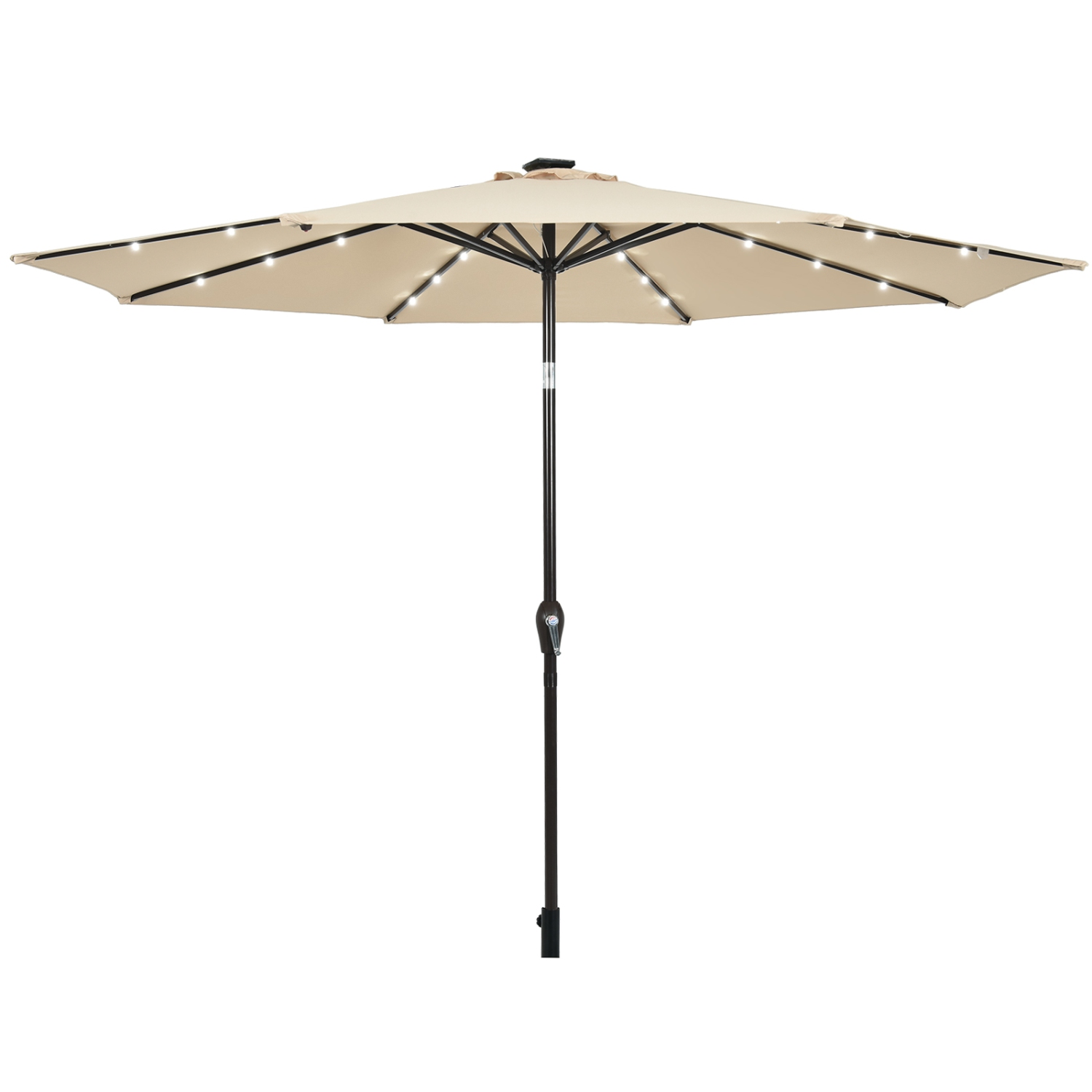 Topbuy – parasol de patio 10&nbsp;pi avec lampe solaire à DEL