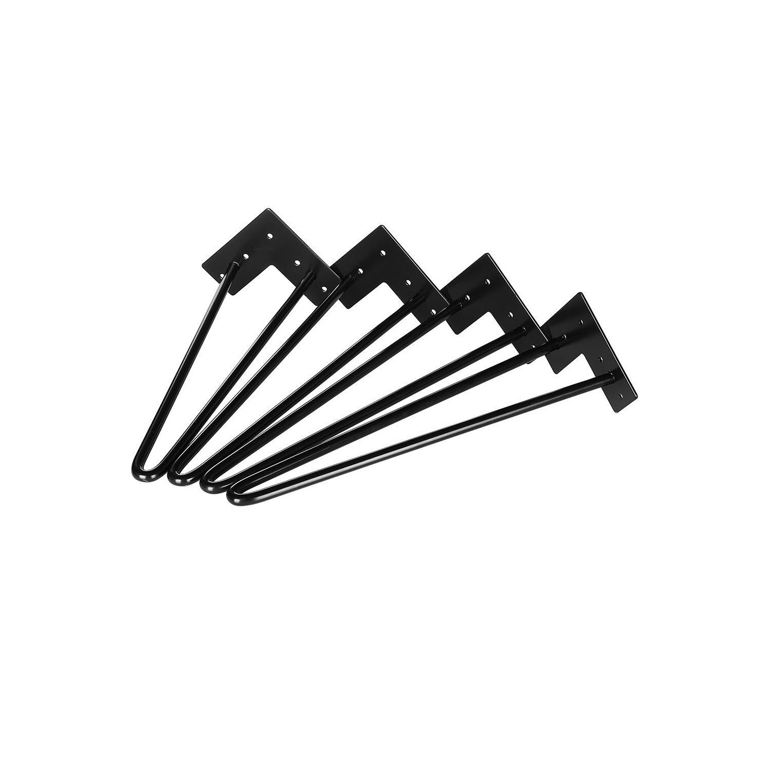 28" Metal Hairpin Rod Table Desk Legs, Set o 4 DIY Home Furniture Kits with Bonus Rubber Floor Protectors