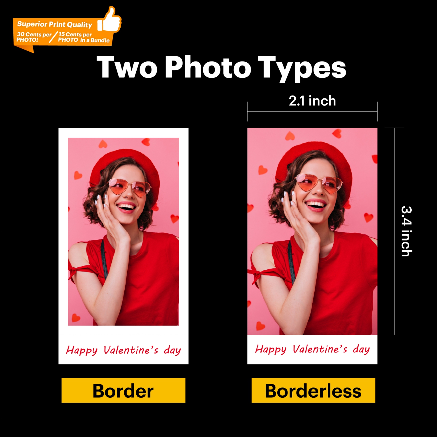 KODAK Mini 2 Retro 4PASS Portable Photo Printer + 68 Sheets Bundle, Yellow