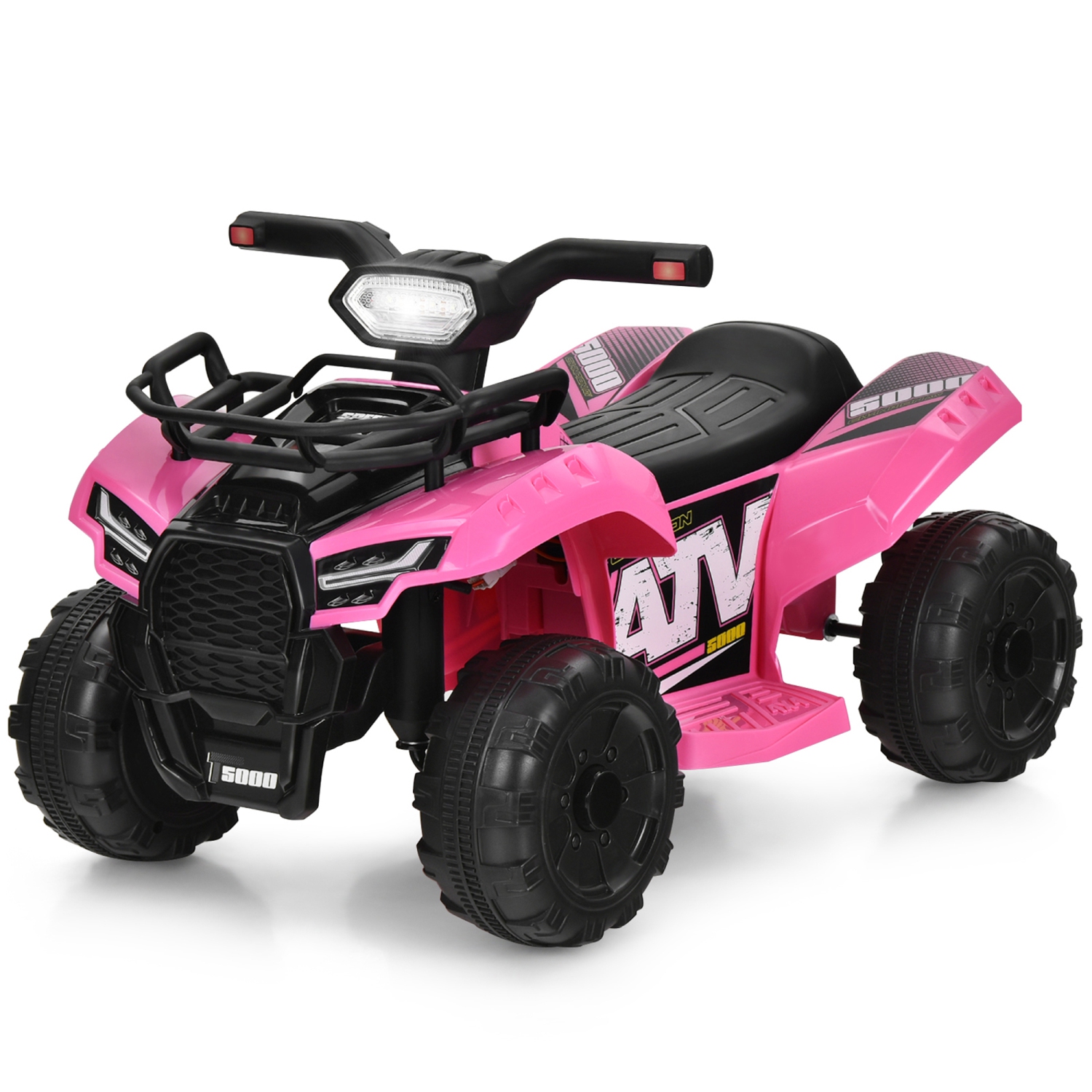 Gymax 6V 4 Wheels ATV Quad Ride On Car Kids Ride-On Toy w/ Music Horn LED Light