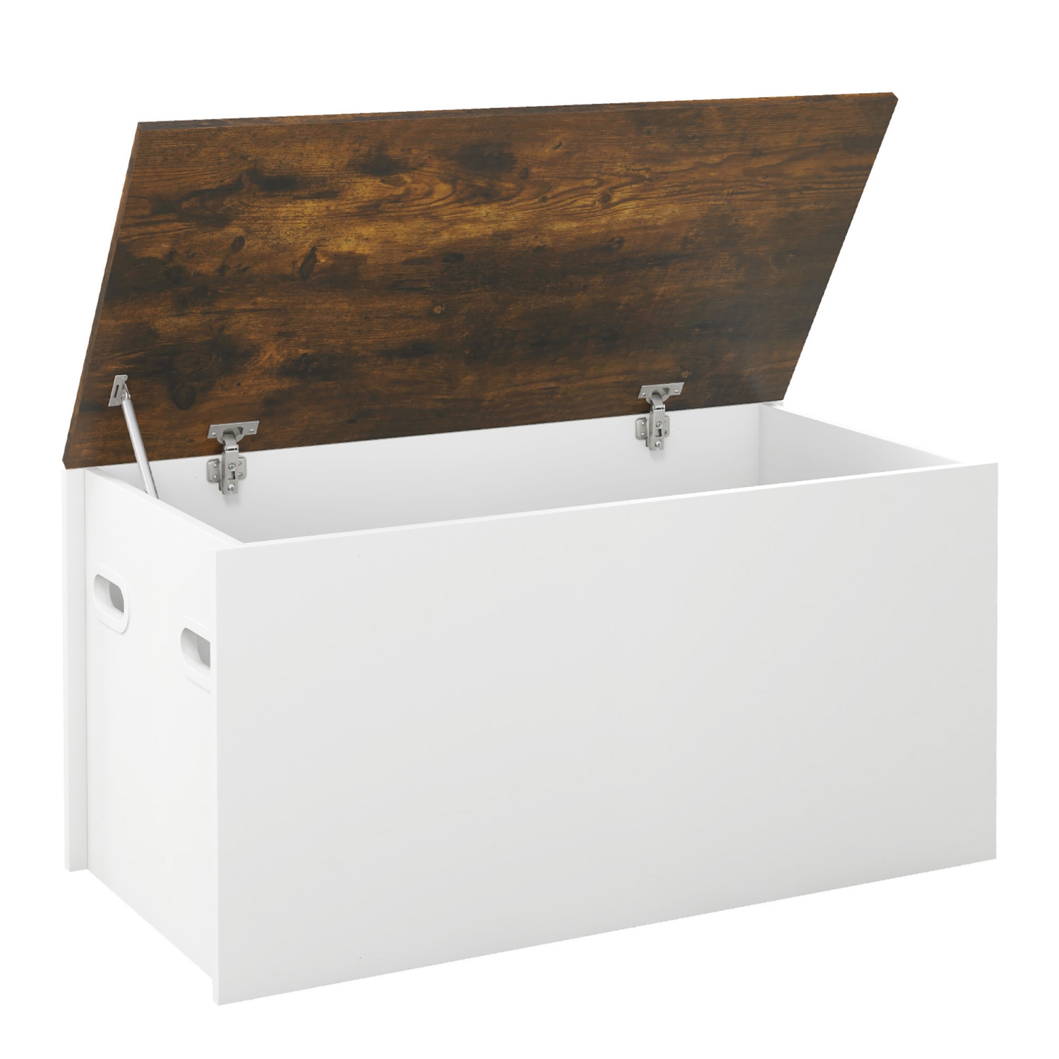 Gymax Flip-top Storage Chest Lift Top Storage Bench Wooden Deck Box Toy Box