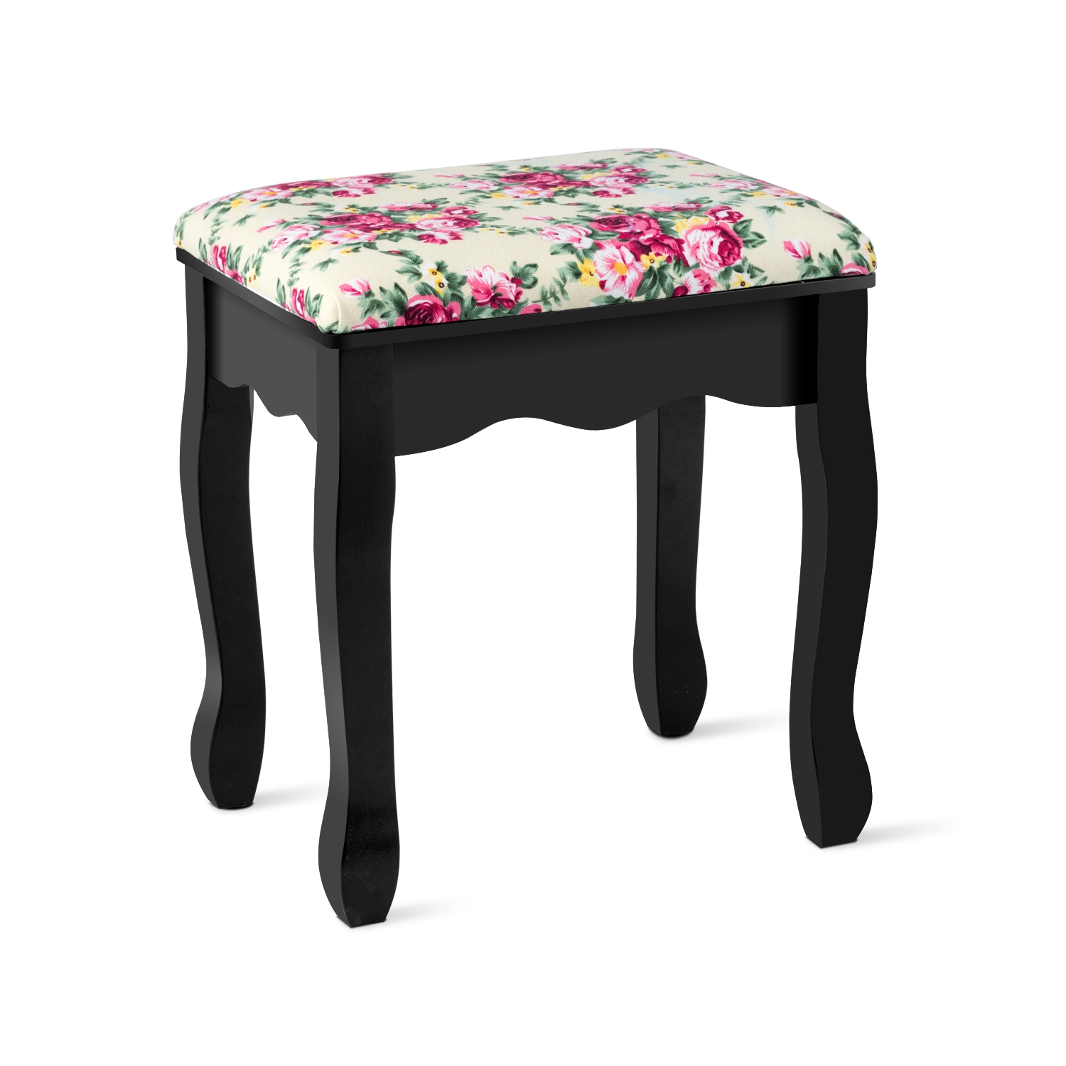 Topbuy Vanity Table Set w/Detachable Mirror & Stool