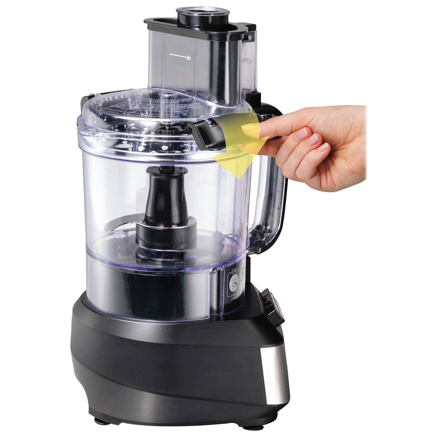 Hamilton Beach Stack & Snap Food Processor - 12-Cup - Black