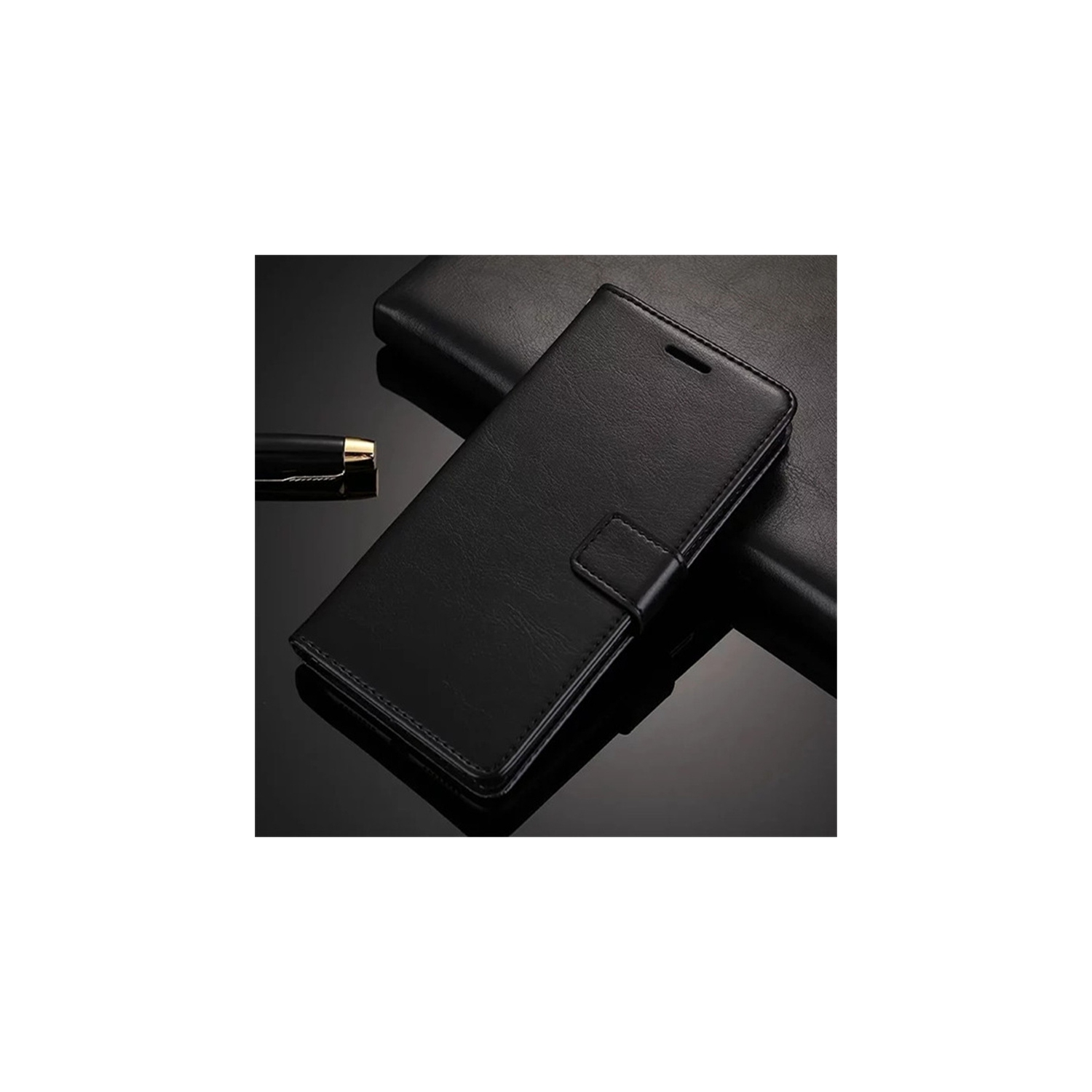 Ledex Magnetic Leather Flip Wallet Stand Case Cover Card Holder For Samsung Galaxy A32 (Black) - Free Shipping