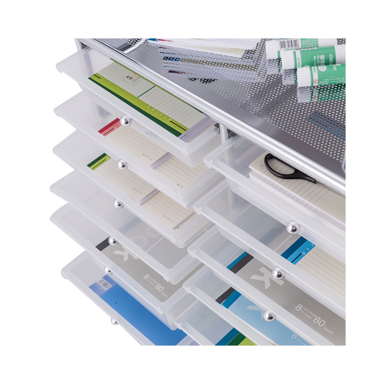 Topbuy 12 Drawer Rolling Storage Cart Organizer