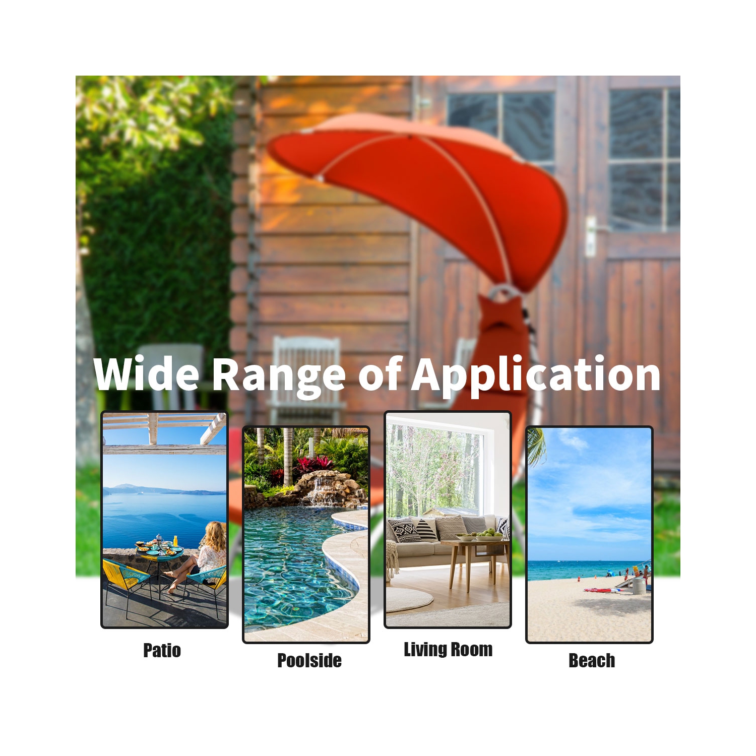 Topbuy Patio Chaise Chaise Lounge Chair with Canopy Cushioned Canopy Lounger