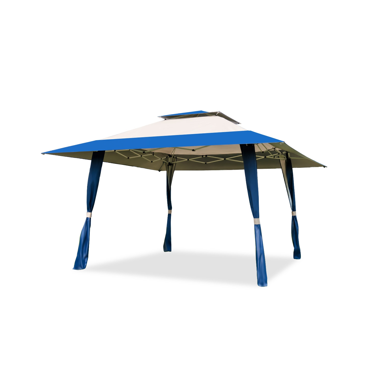 Abri de jardin repliable de 13 x 13 pi de TopBuy tente de jardin abri de plage avec pare-soleil de plage