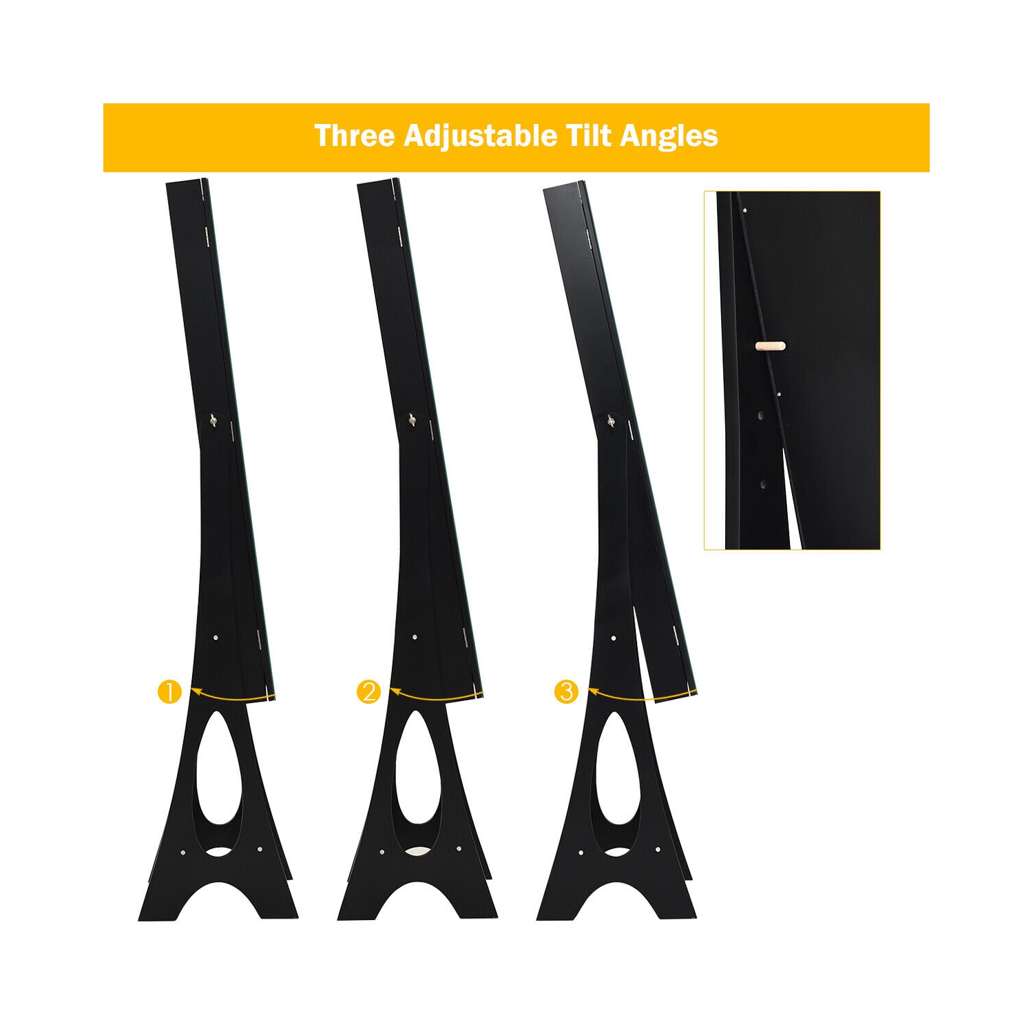 Armoire à bijoux miroir à DEL de TopBuy avec armoire pour dessus de commode autonome