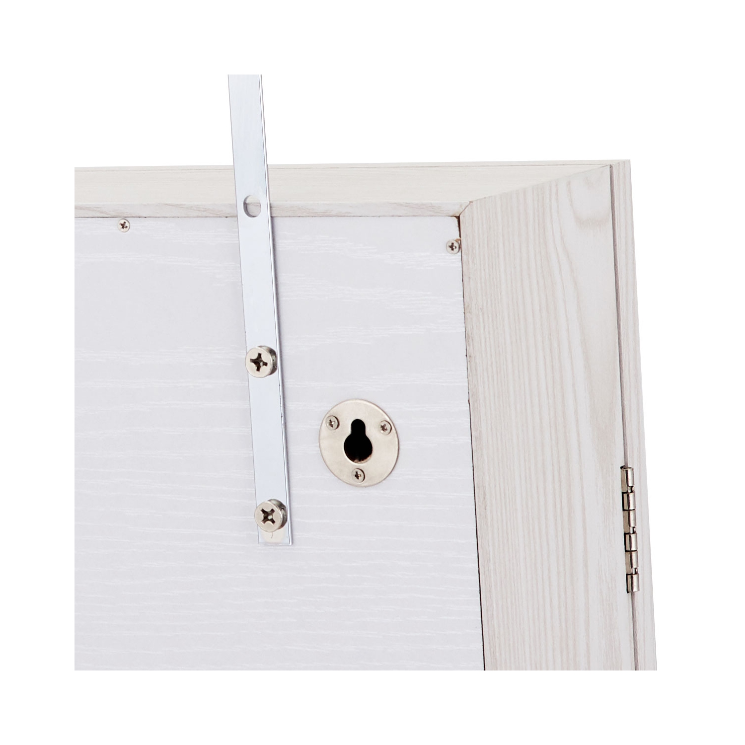 Casier de rangement à miroir pleine longueur pour armoire à bijoux verrouillable à DEL miroir de TopBuy