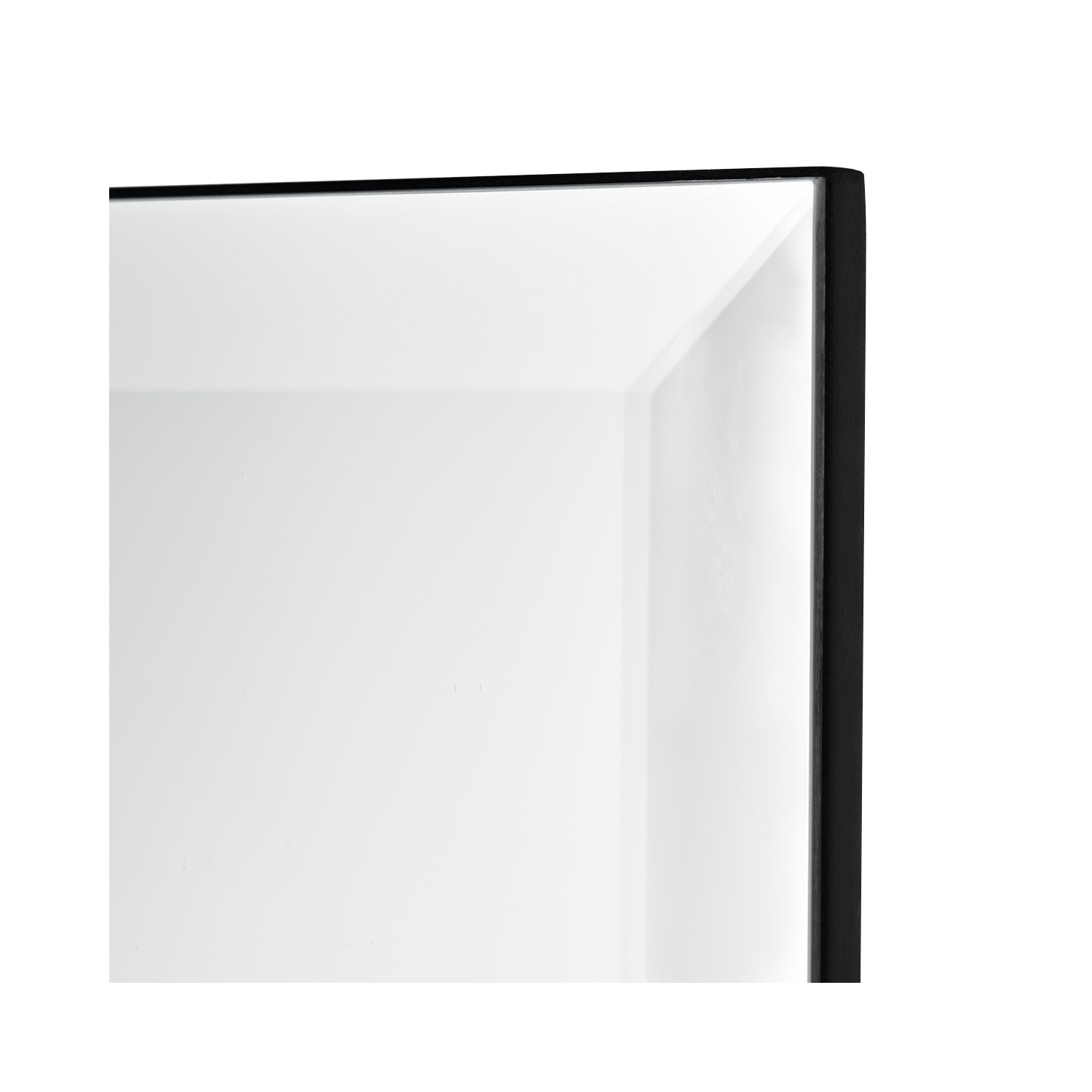 TopBuy – Miroir rectangulaire biseauté sans cadre, 24 x 36 po, argenté, pour salle de bain
