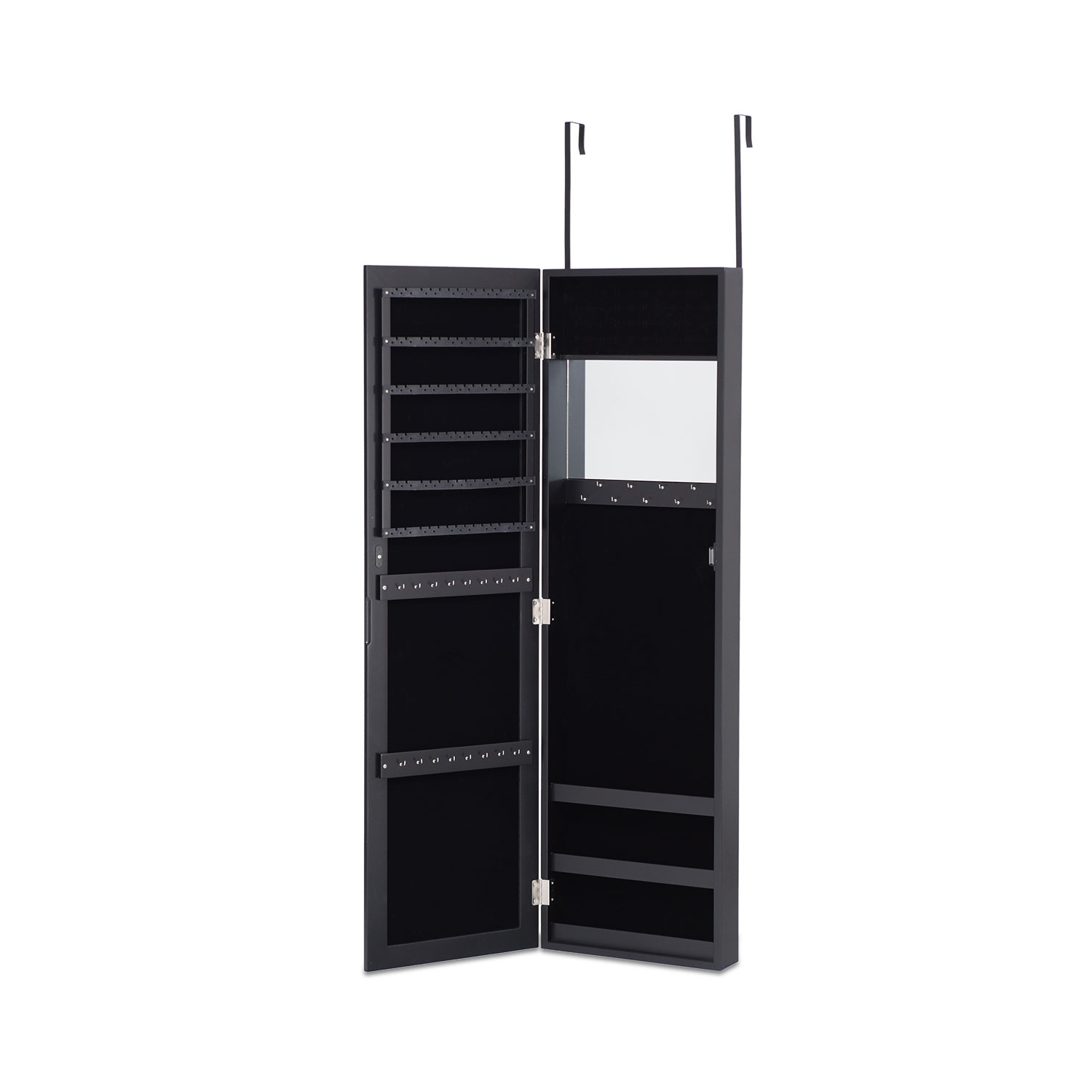 Armoire à bijoux avec porte murale miroir de TopBuy pour meuble de rangement debout pour salle de bain