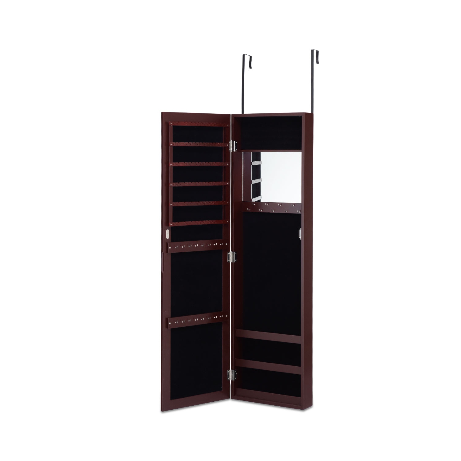 Armoire à bijoux avec porte murale miroir de TopBuy pour meuble de rangement debout pour salle de bain