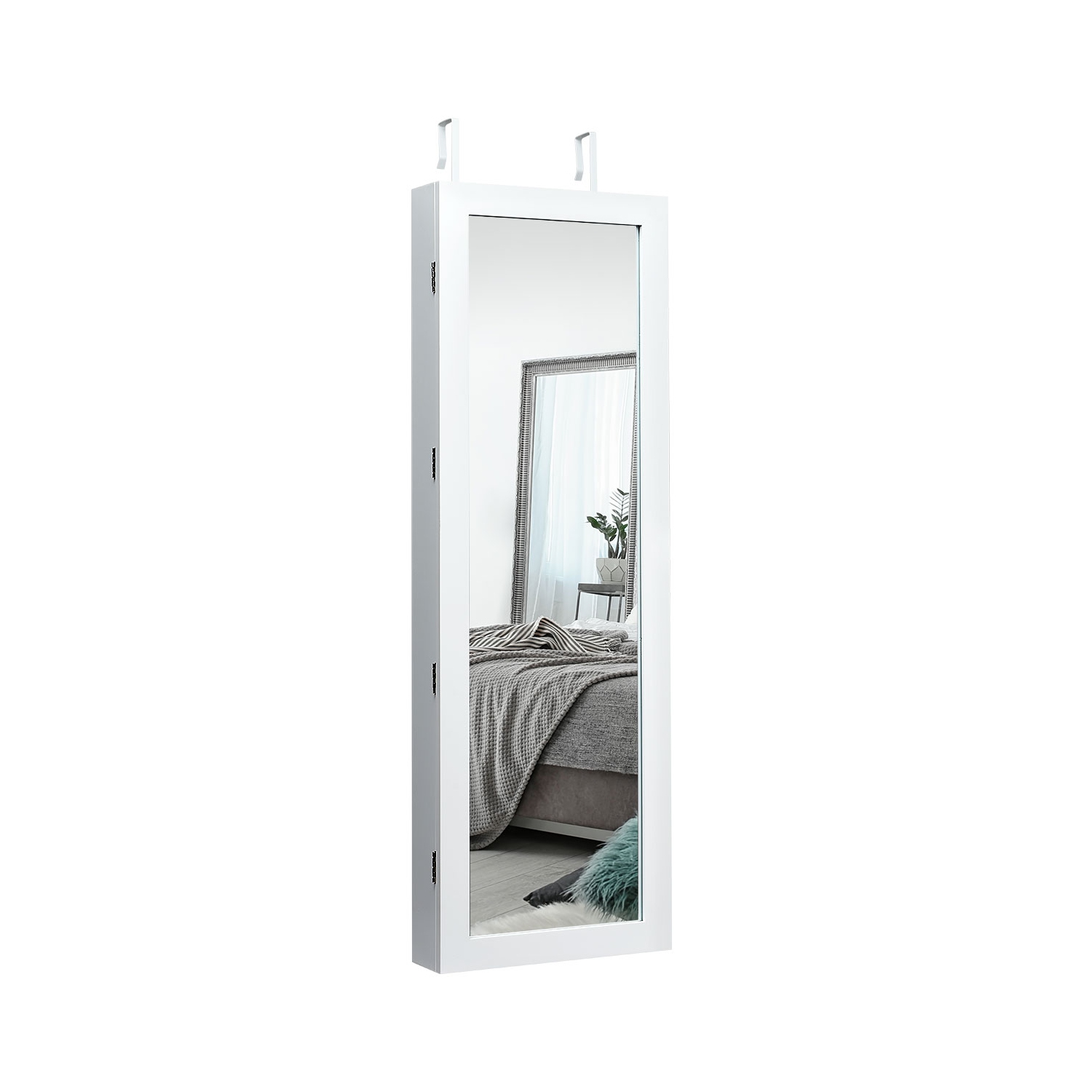 Armoire murale verrouillable avec miroir pour bijoux et éclairage à DEL de TopBuy
