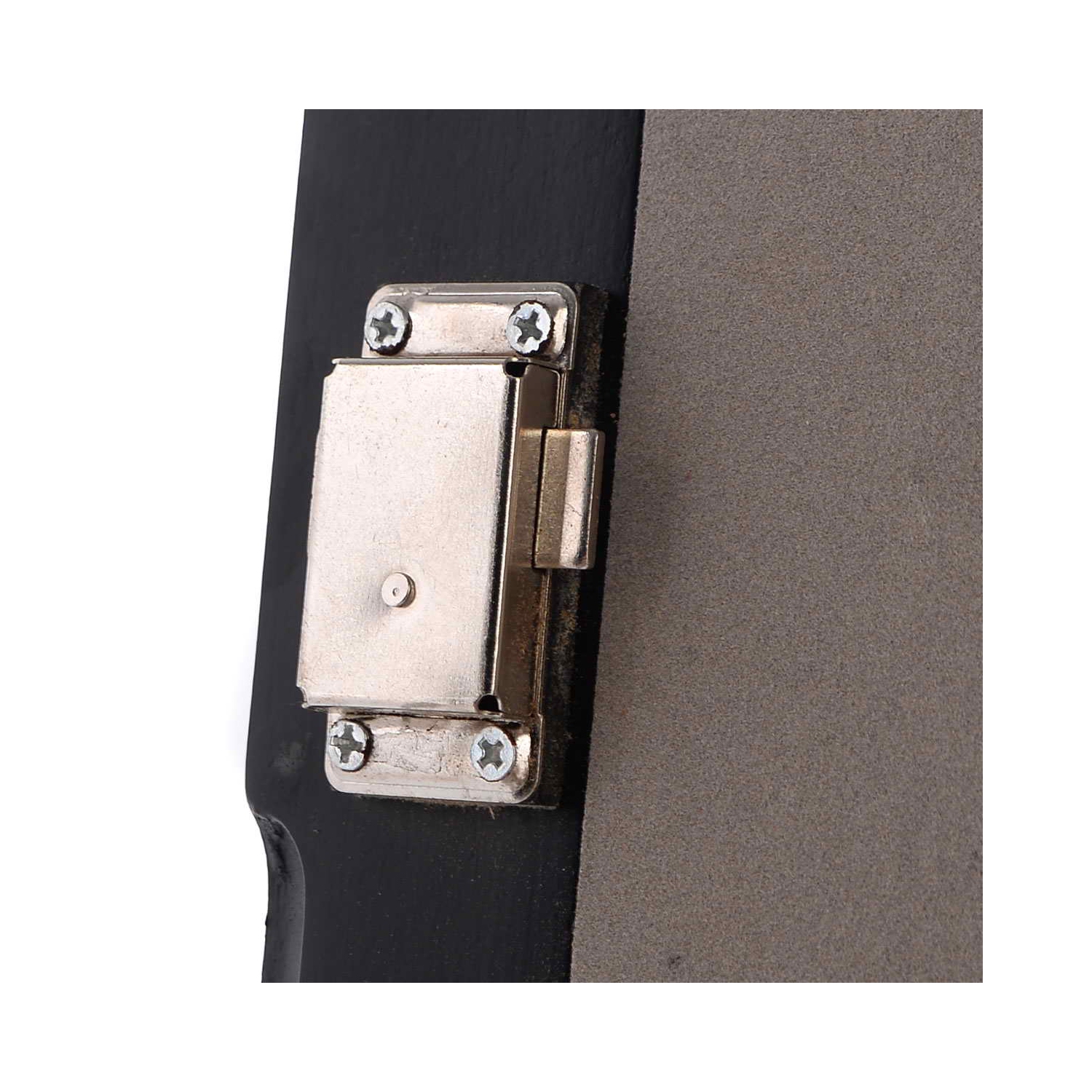 TopBuy – Armoire à bijoux verrouillable avec armoire miroir, rangement pour dessus de commode, noir