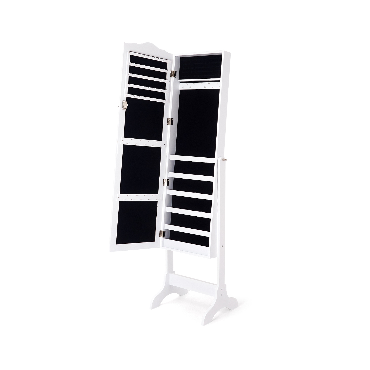 Armoire à bijoux verrouillable avec miroir de TopBuy, miroir pour dessus de commode avec boîte de rangement