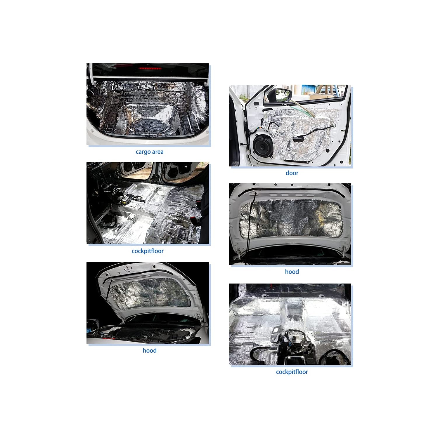 Écran thermique de 394 mil 21,51,3 m2 isolation sonore bruit isolation thermique amortissement sonore mat isolation sonore 78 x 40 po