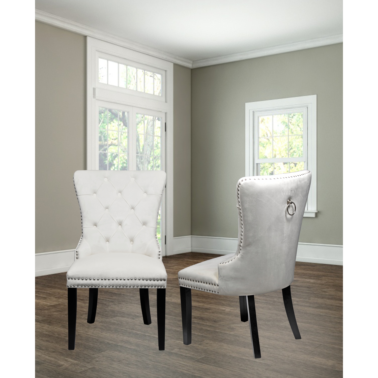 Madrid Ivory 5Pc Solid Wood Dining Set