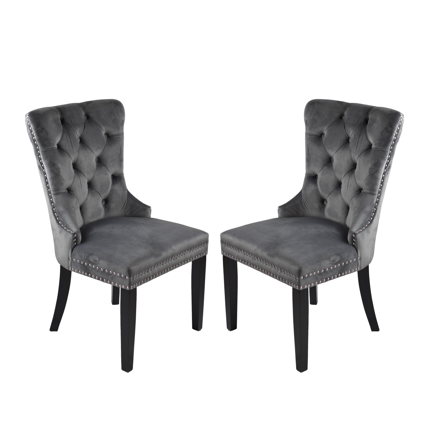 Madrid Dark Grey 5Pc Solid Wood Dining Set