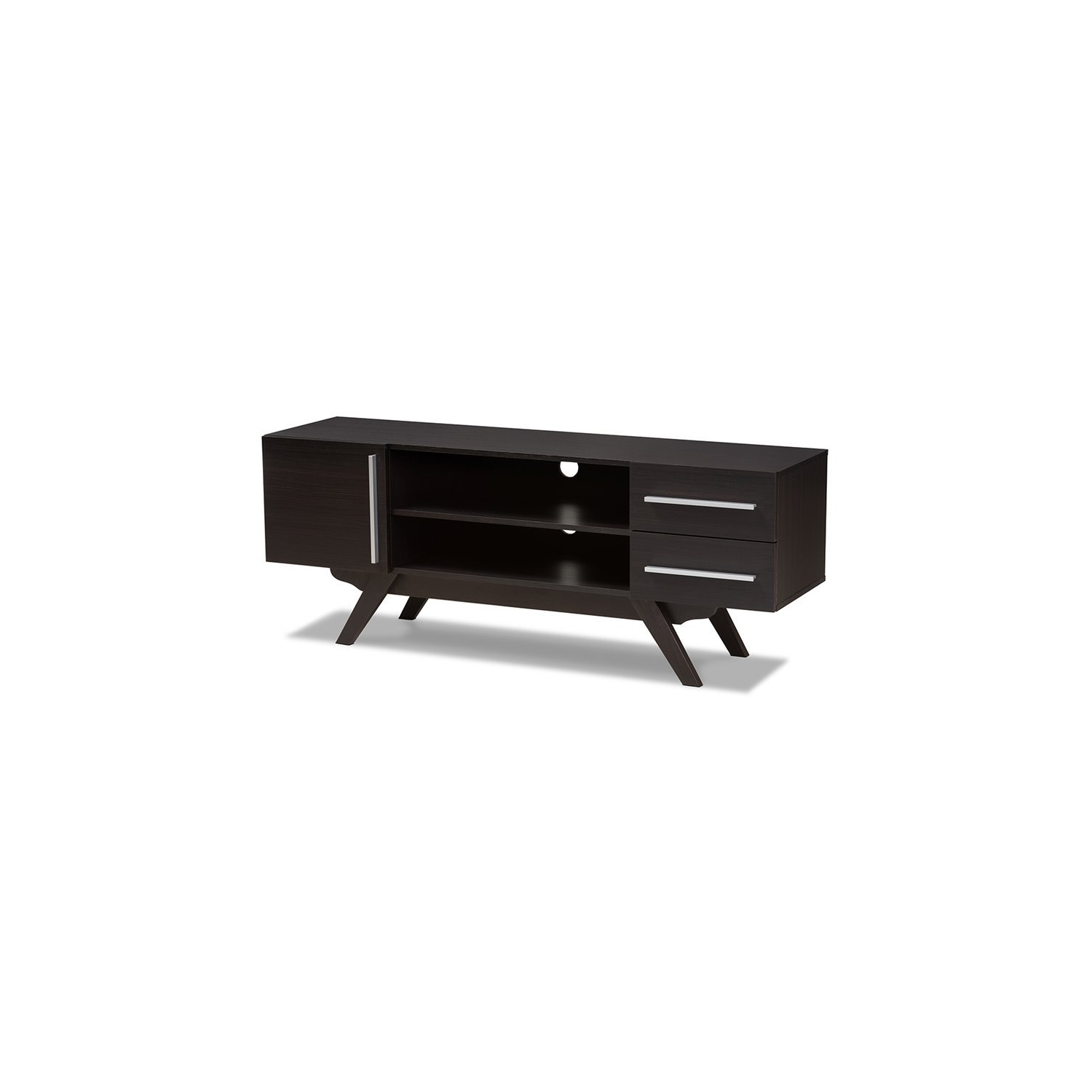Bowery Hill 60" TV Stand in Dark Brown