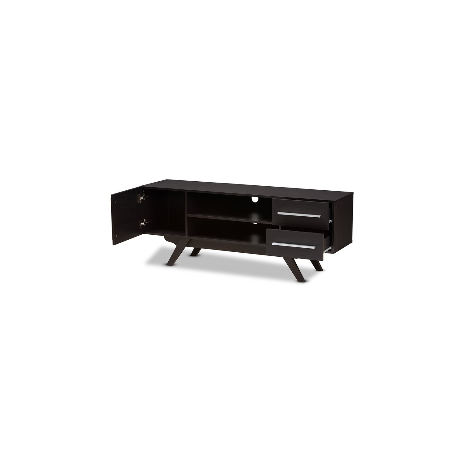 Bowery Hill 60" TV Stand in Dark Brown