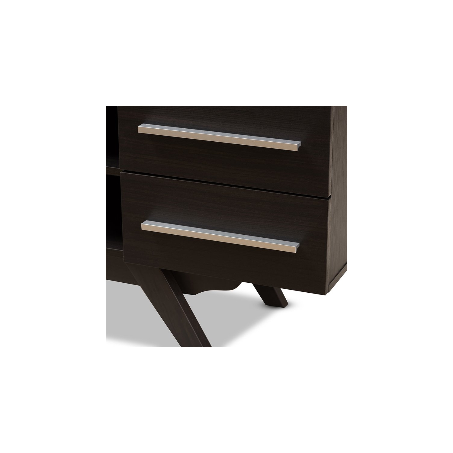 Bowery Hill 60" TV Stand in Dark Brown