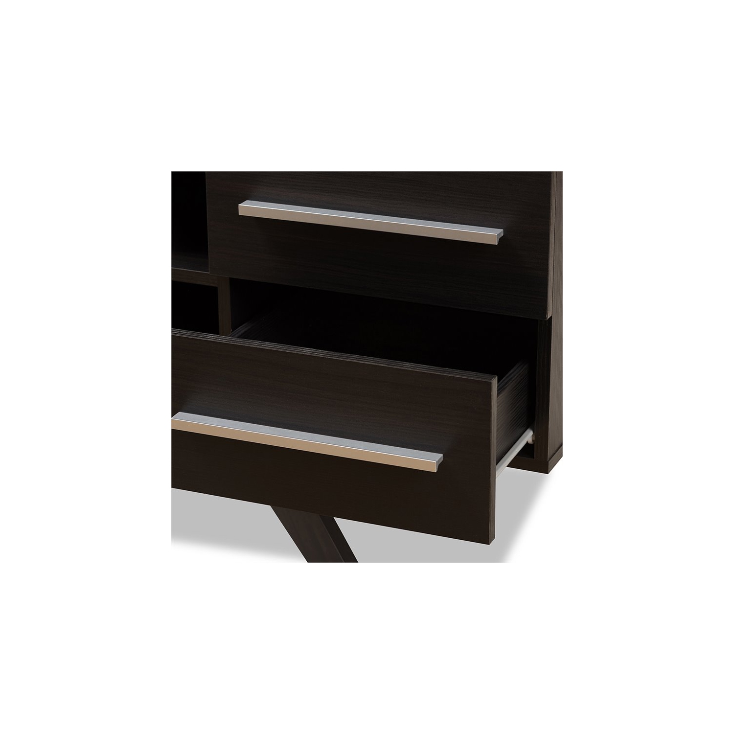 Bowery Hill 60" TV Stand in Dark Brown