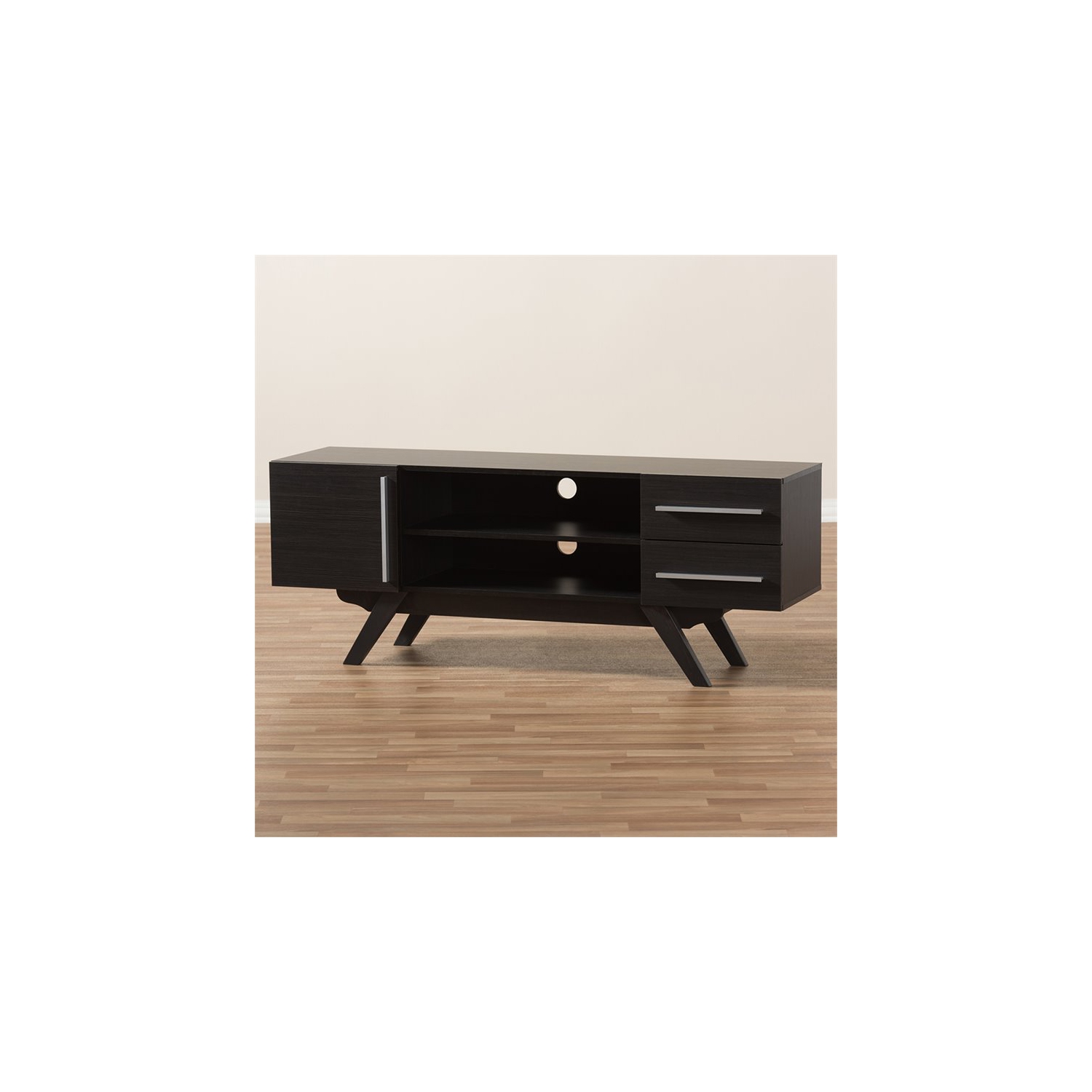 Bowery Hill 60" TV Stand in Dark Brown