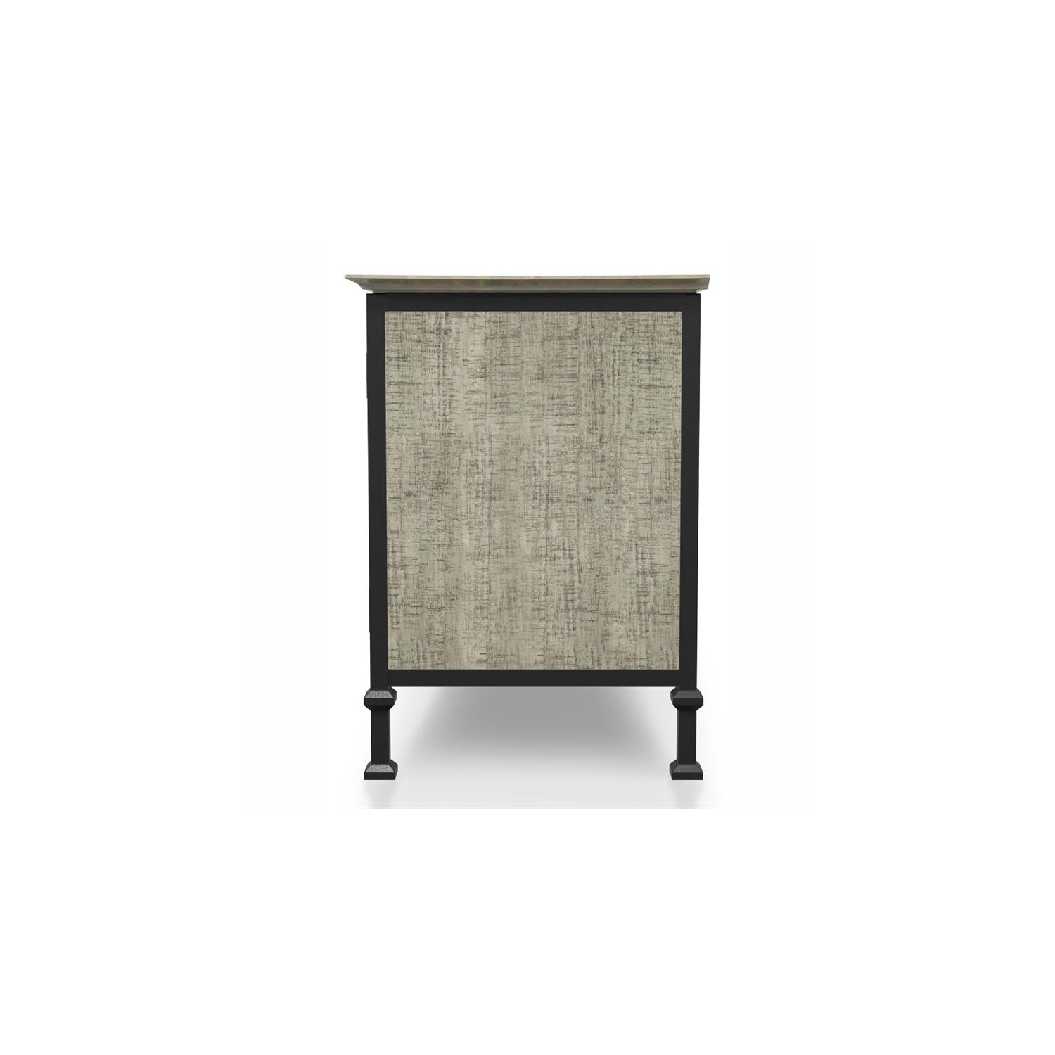 Furniture of America Ronda Industrial Wood Storage 60-Inch TV Stand in Gray