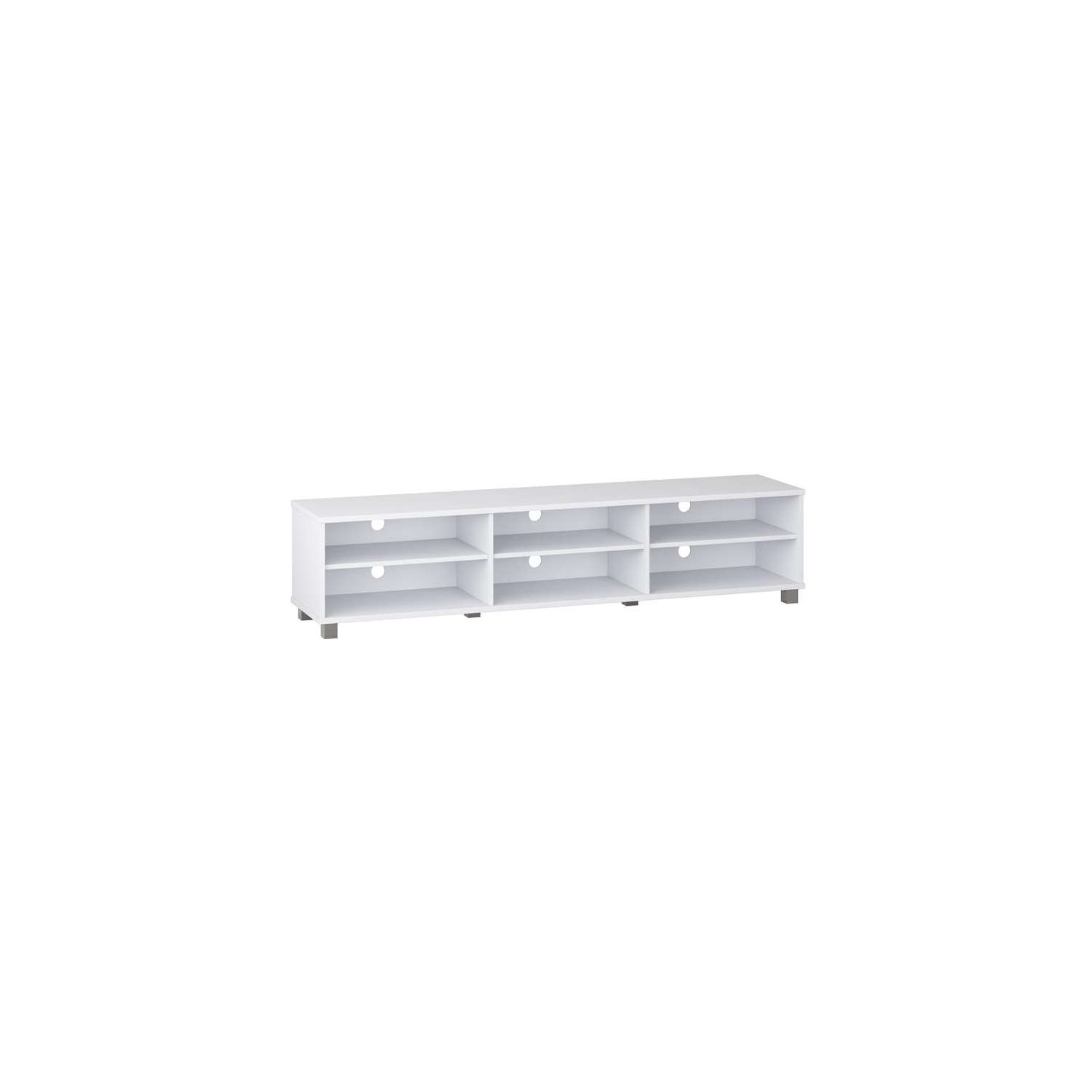 CorLiving Hollywood White Wood TV Stand for TV's up to 85"