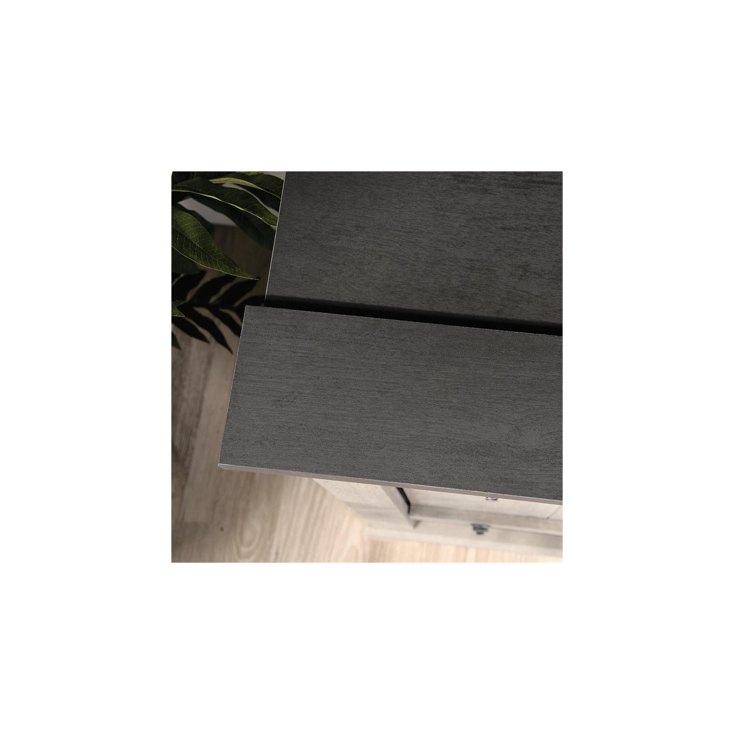 Sauder Engineered Wood TV Stand For TVs Up To 70" in Mystic Oak