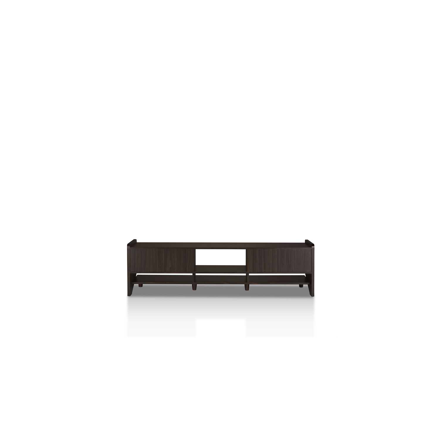 Furniture of America Waggoner Wood 70-Inch TV Stand in Brown Wenge