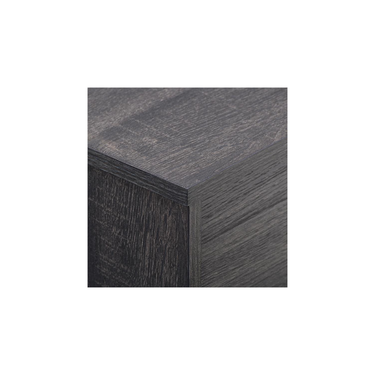 CorLiving Hollywood Dark Gray Wood Grain TV Stand - for TVs up to 85"