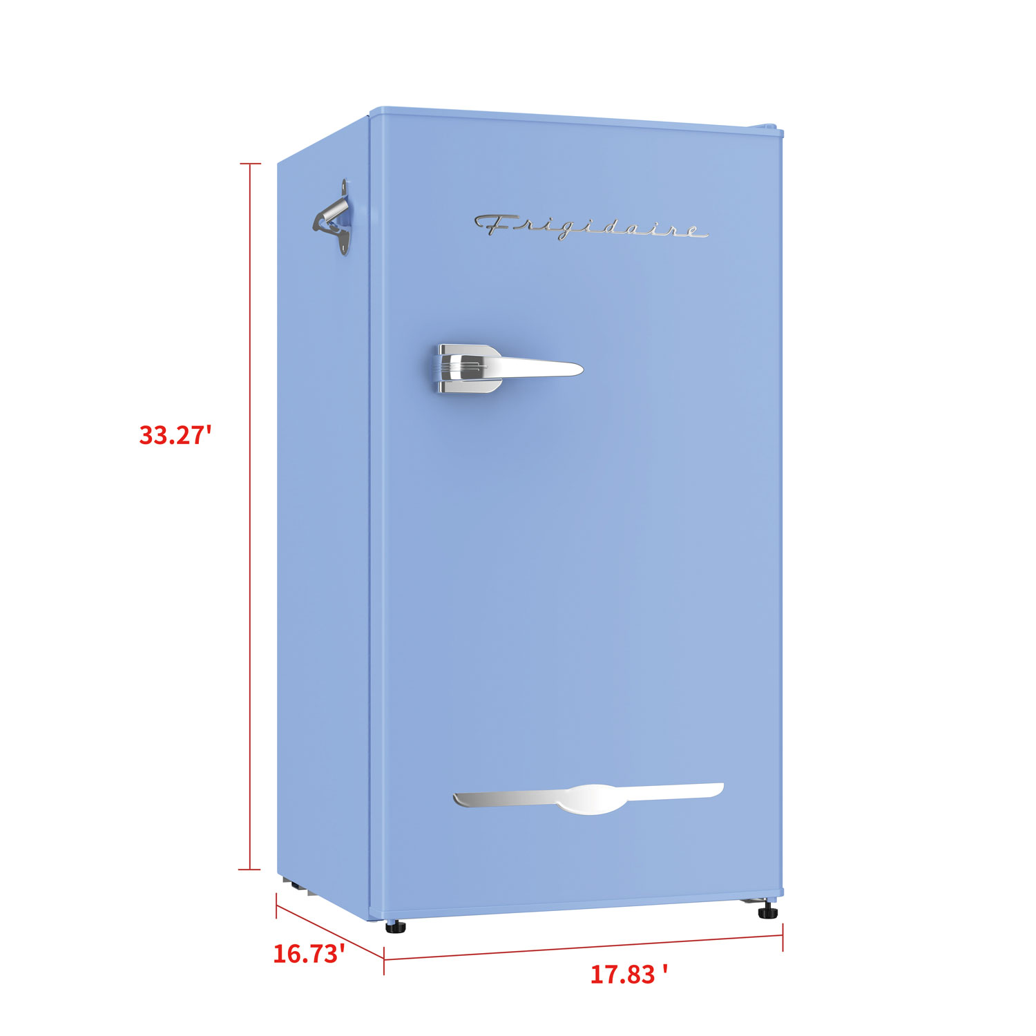 Frigidaire Retro EFR376 Mini-bar réfrigérateur de 3,2 pi3 avec ouvre-bouteille latéral - Bleu