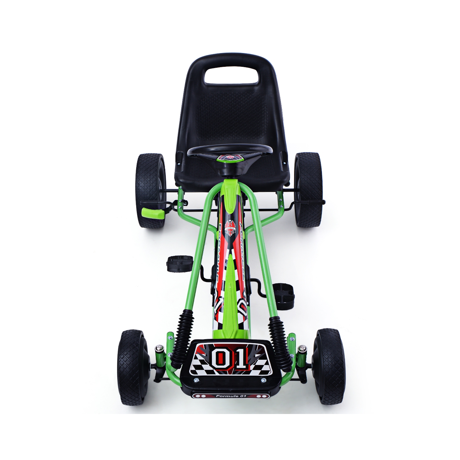 Topbuy Kids Go Kart Pedal Powered Tricycle Racing Ride On Bike Toy Scooter Trainer Trike