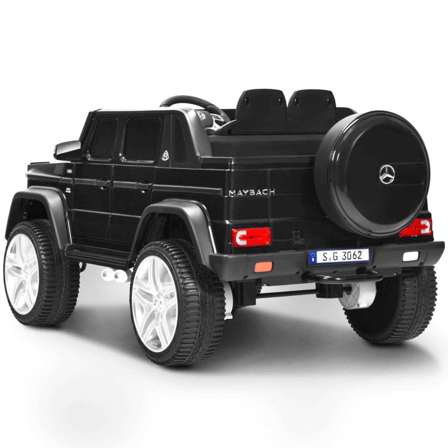 Véhicule porteur électrique Mercedes Benz 12&nbsp;V pour enfants sous licence de Topbuy Véhicule porteur à batterie, noir