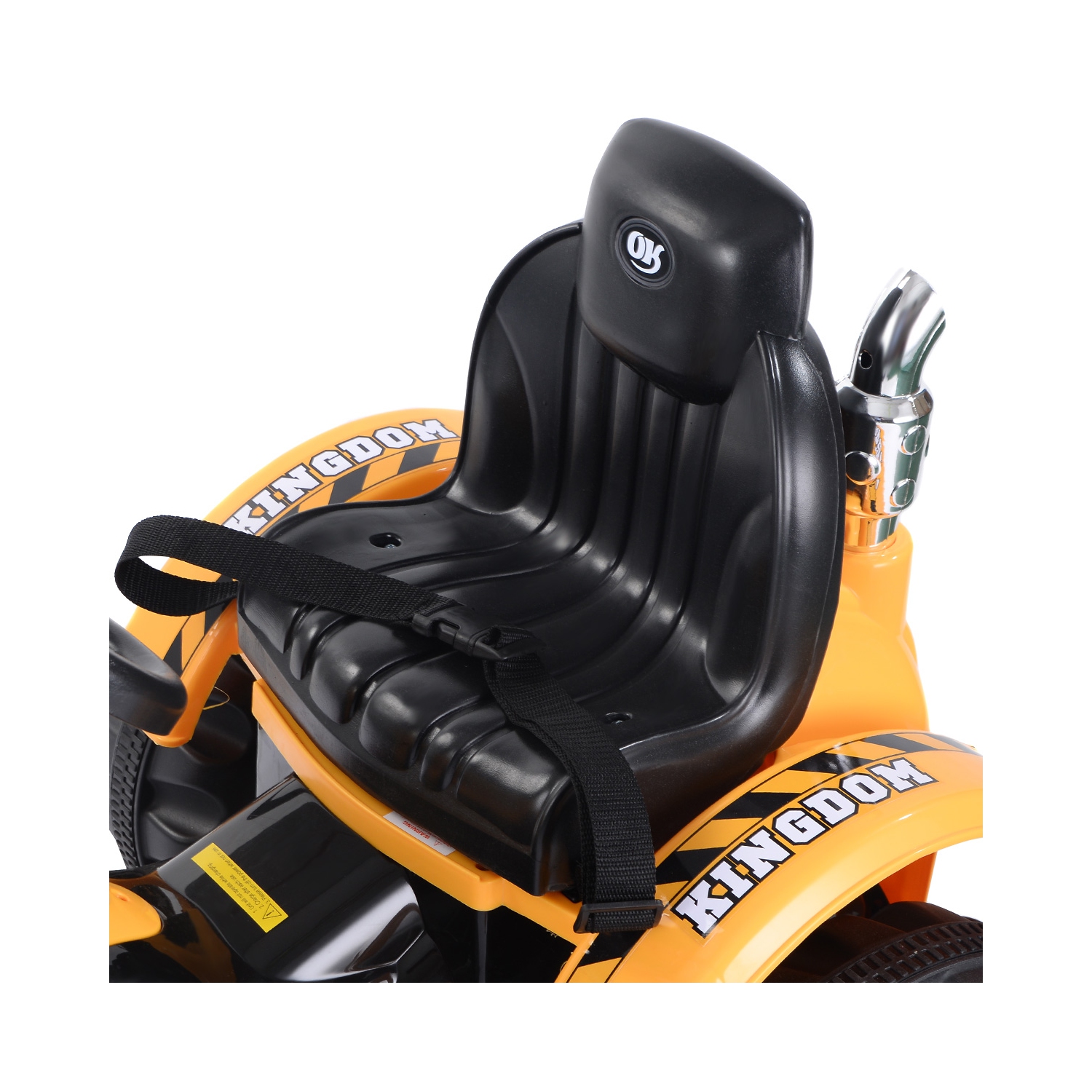 Topbuy Electric Kids Ride On Toy Car Excavator Truck Digger Scooter w/ Front Loader