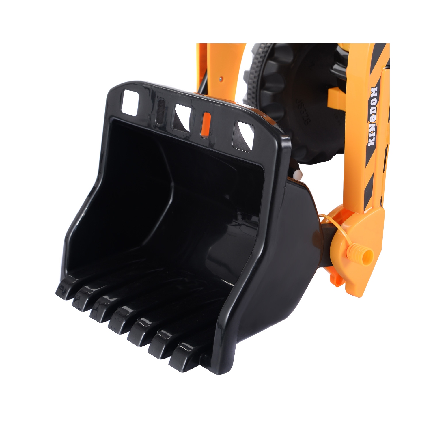 Topbuy Electric Kids Ride On Toy Car Excavator Truck Digger Scooter w/ Front Loader