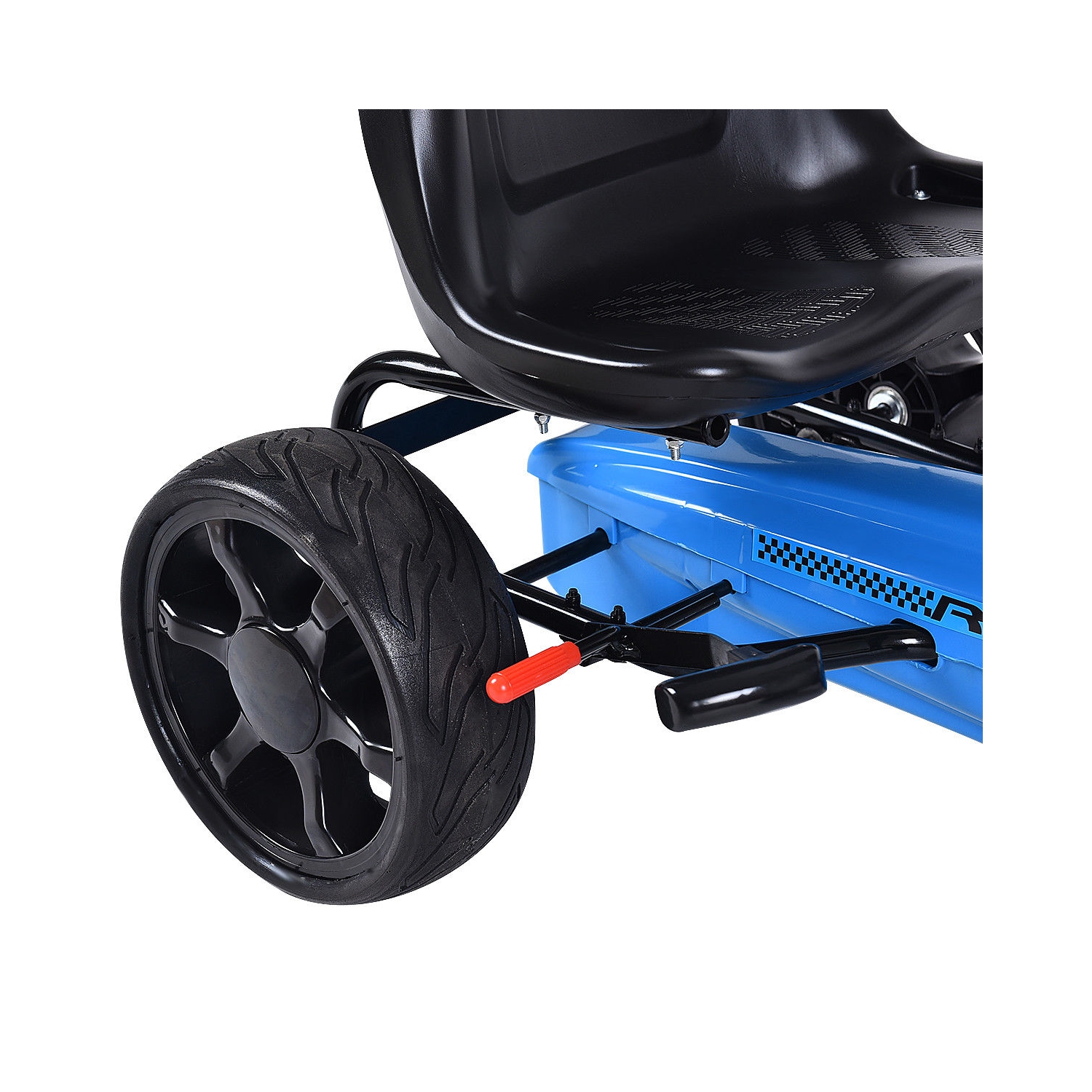 Topbuy Go Kart Kids Bike Ride on Toys with 4 Wheels and Aadjustable Seat Blue