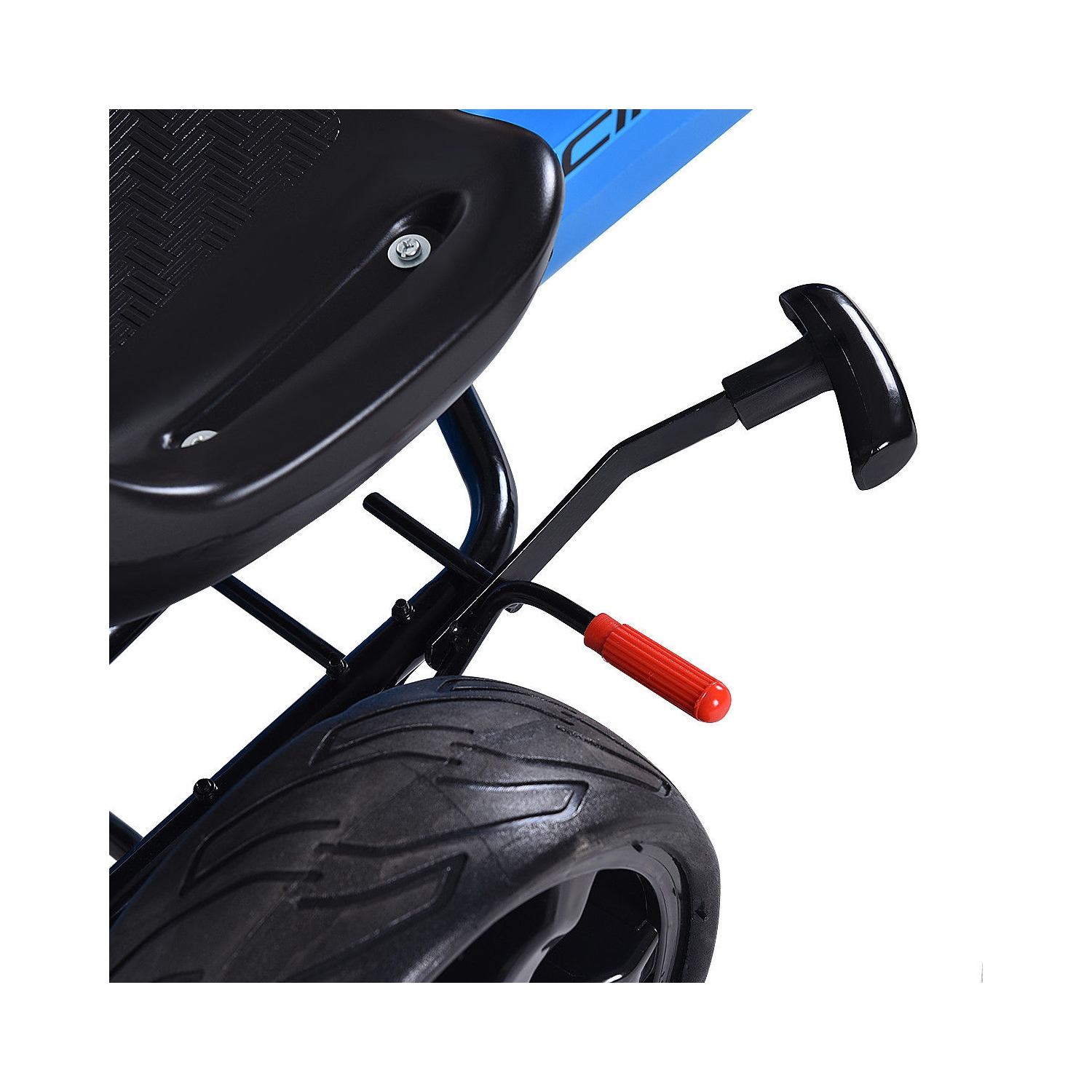 Topbuy Go Kart Kids Bike Ride on Toys with 4 Wheels and Aadjustable Seat Blue