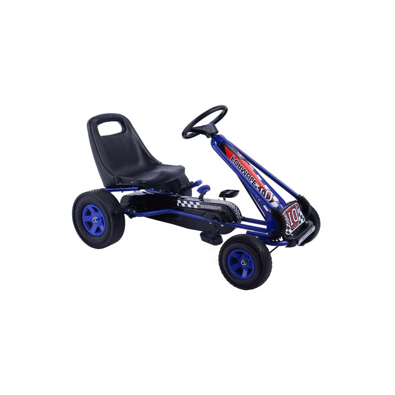 Topbuy Kids Go Kart Pedal Powered Tricycle Racing Ride On Bike Toy Scooter Trainer Trike