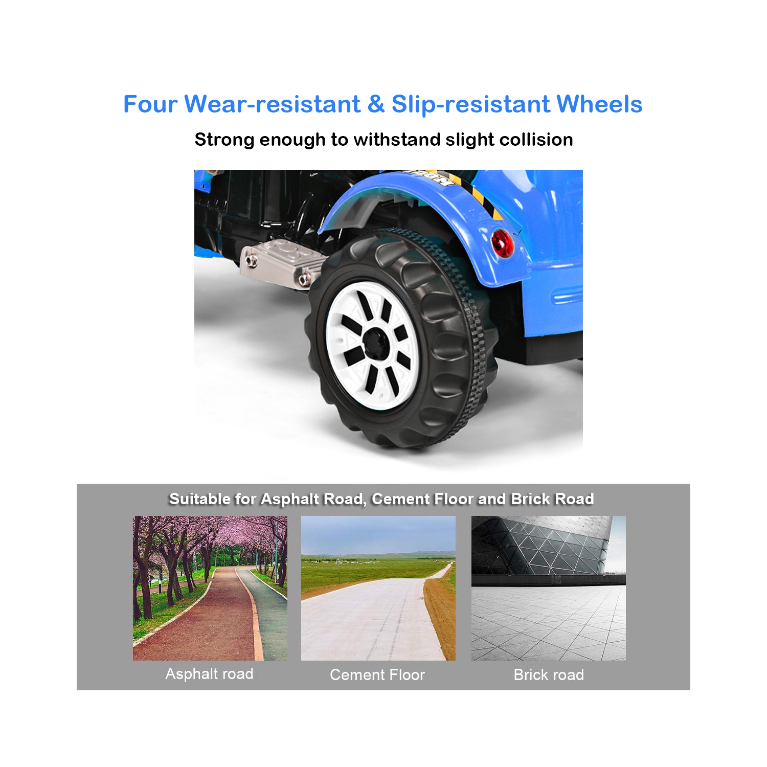 Topbuy Electric Kid Ride On Toy Car Excavator Truck Digger Scooter with Front Loader