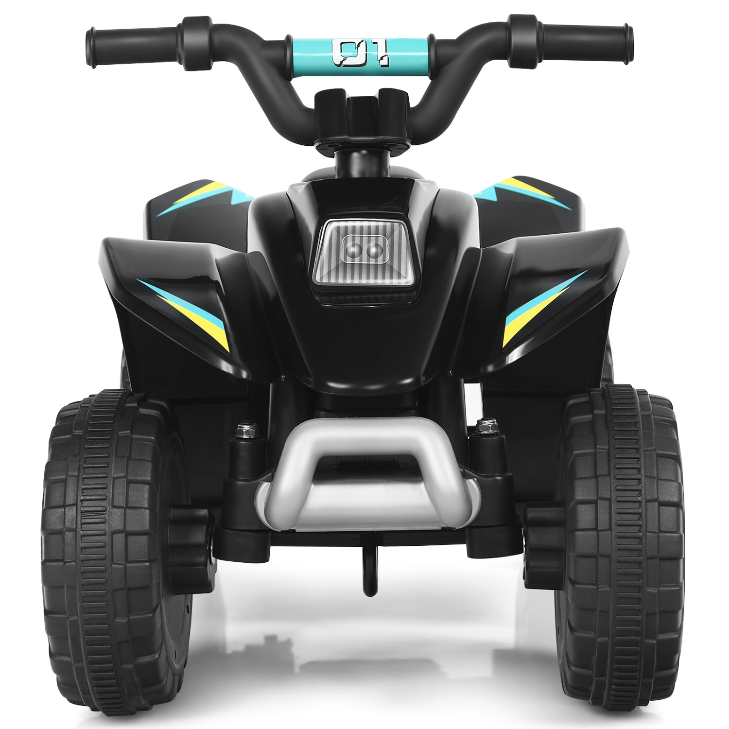 Topbuy 6V Kids Mini Electric Quad ATV Battery Powered Toddler Ride On Toy Black