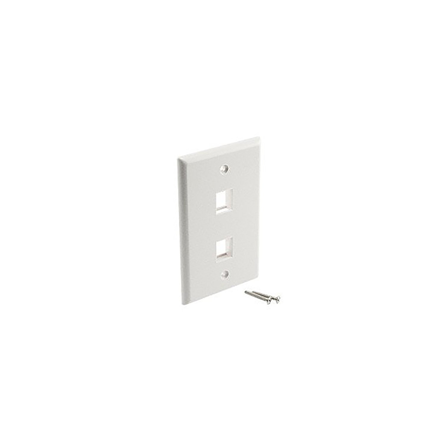 iMBAPrice - Keystone Style Wall Plate - 2 Port