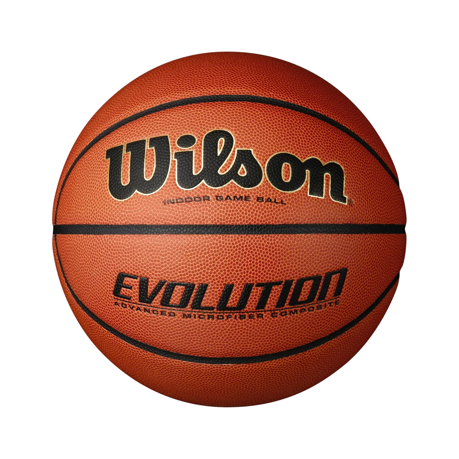 Wilson EVOLUTION Ballon de Basket D'Intérieur - Balle Approuvée par la NFHS, Taille 6