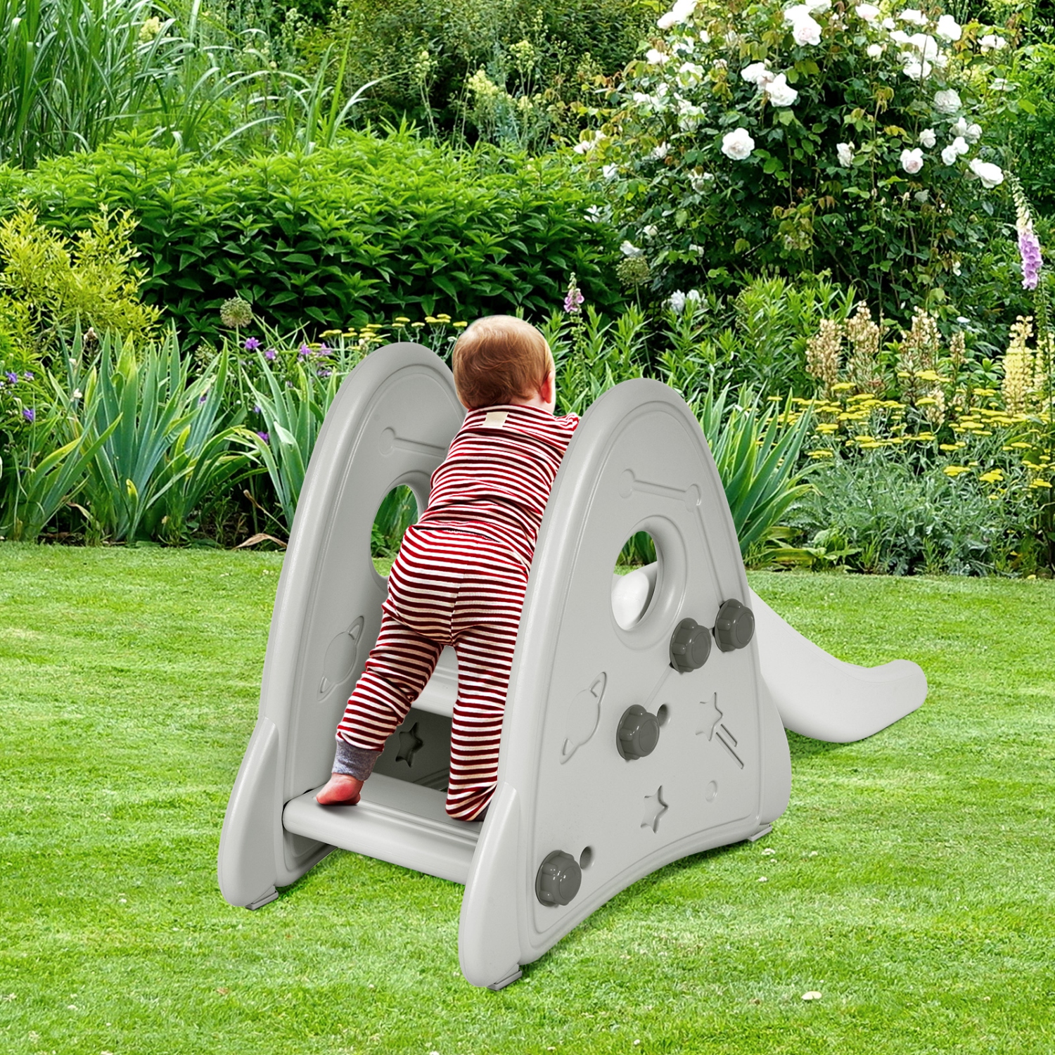 Topbuy Kids Slide Toys Indoor and Outdoor Climber Slide Set for Boys Girls