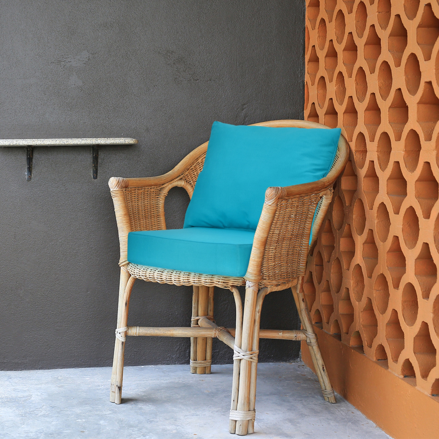 Gymax 2PCS Deep Seat Chair Cushion Pads Set Indoor Outdoor W/ Rope Belts