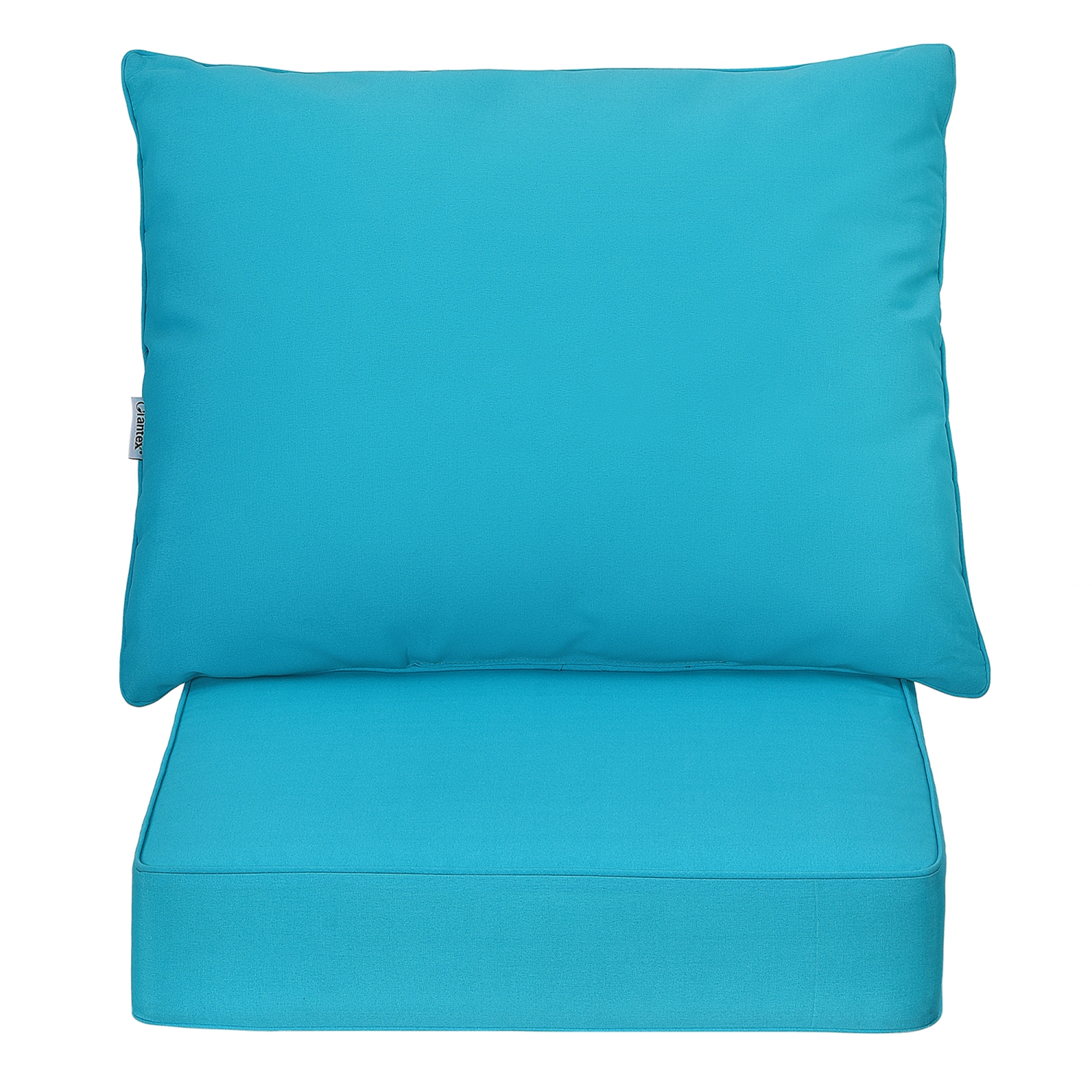 Gymax 2PCS Deep Seat Chair Cushion Pads Set Indoor Outdoor W/ Rope Belts